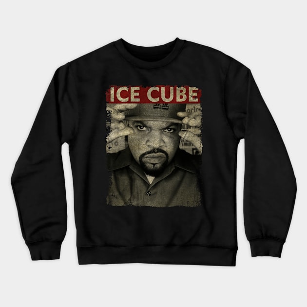 TEXTURE ART-Ice Cube - RETRO STYLE 5 Crewneck Sweatshirt by ZiziVintage